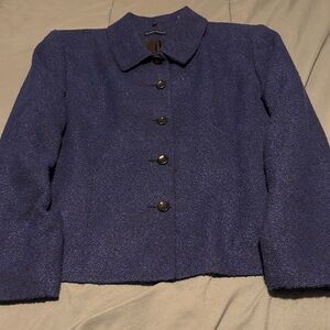 Karen Scott Navy Coat, Size 18